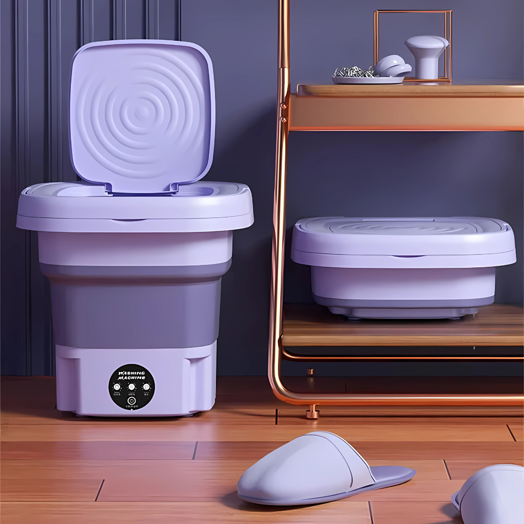 Mini Machine à Laver Compacte – Solution Portable pour Petits Espaces