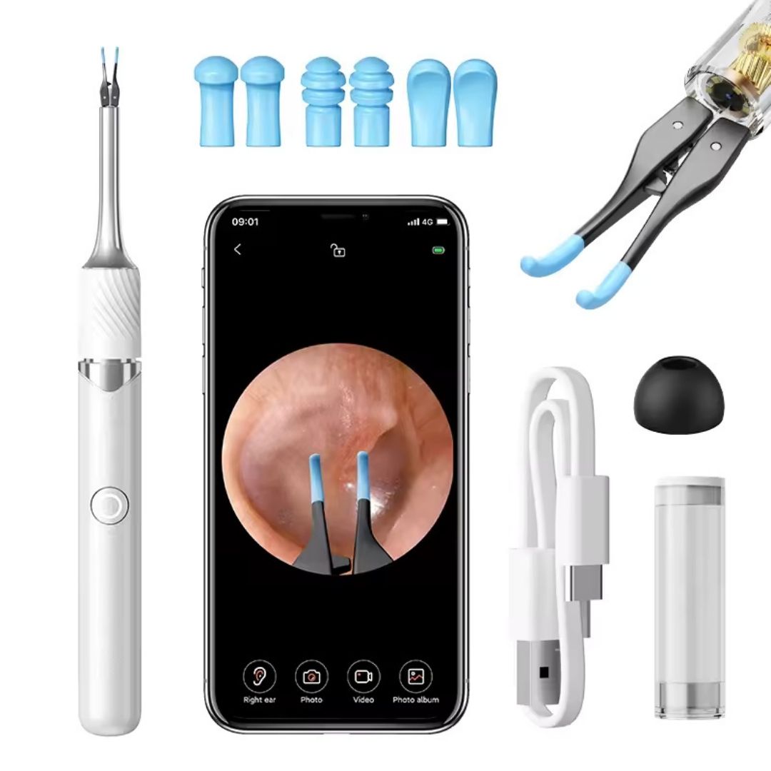 Nettoyeur d’oreilles intelligent sans fil avec caméra (Android/iOS)