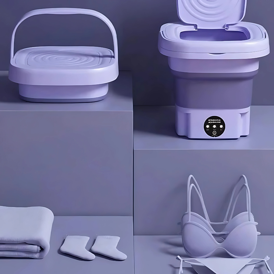 Mini Machine à Laver Compacte – Solution Portable pour Petits Espaces