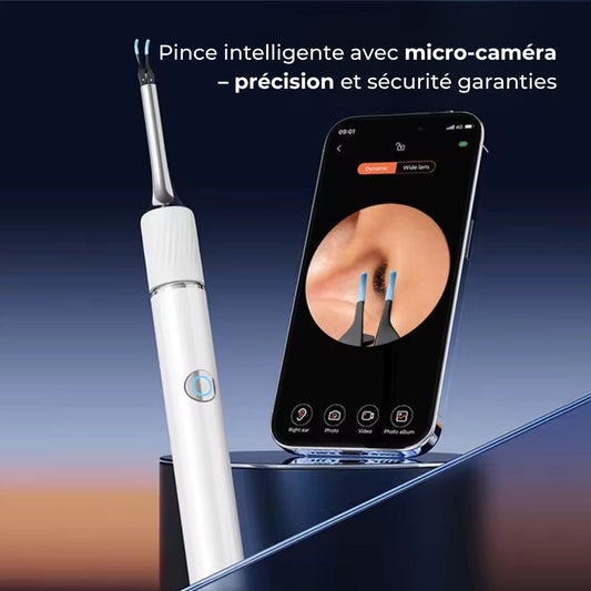Nettoyeur d’oreilles intelligent sans fil avec caméra (Android/iOS)